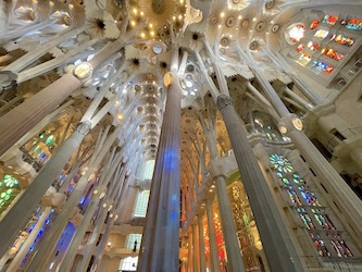 Gaudi's Temple de la Sagrada Familia in Barcelona