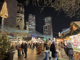 Christmas market at the famous Gedchtniskirche